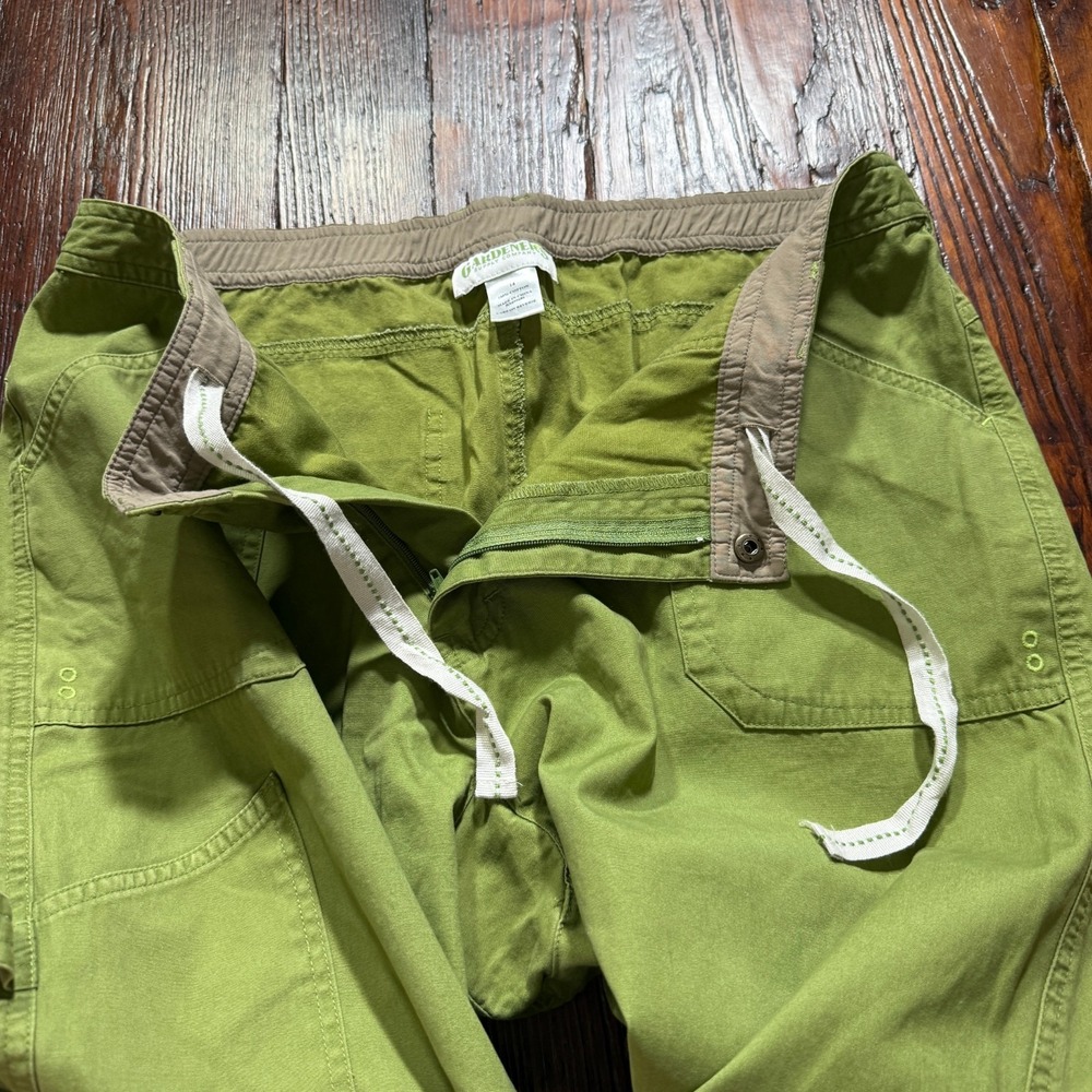 Olive Green Women's Cargo Pants - Picture 13 of 16